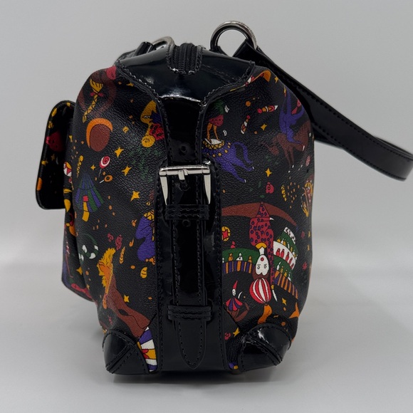 Piero Guidi Black and Multicolor Magic Circus Shoulder Bag - Picture 7 of 16